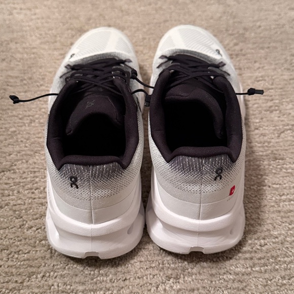 On Running Black and White Athletic Shoes - Picture 3 of 9